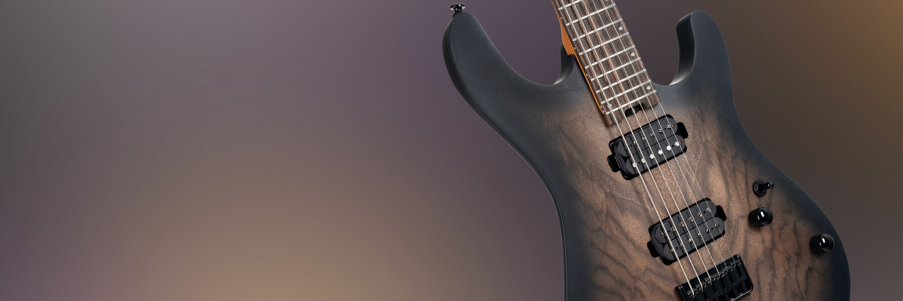 Cort KX500 Baritone E-Gitarre in Natural Black Burst
