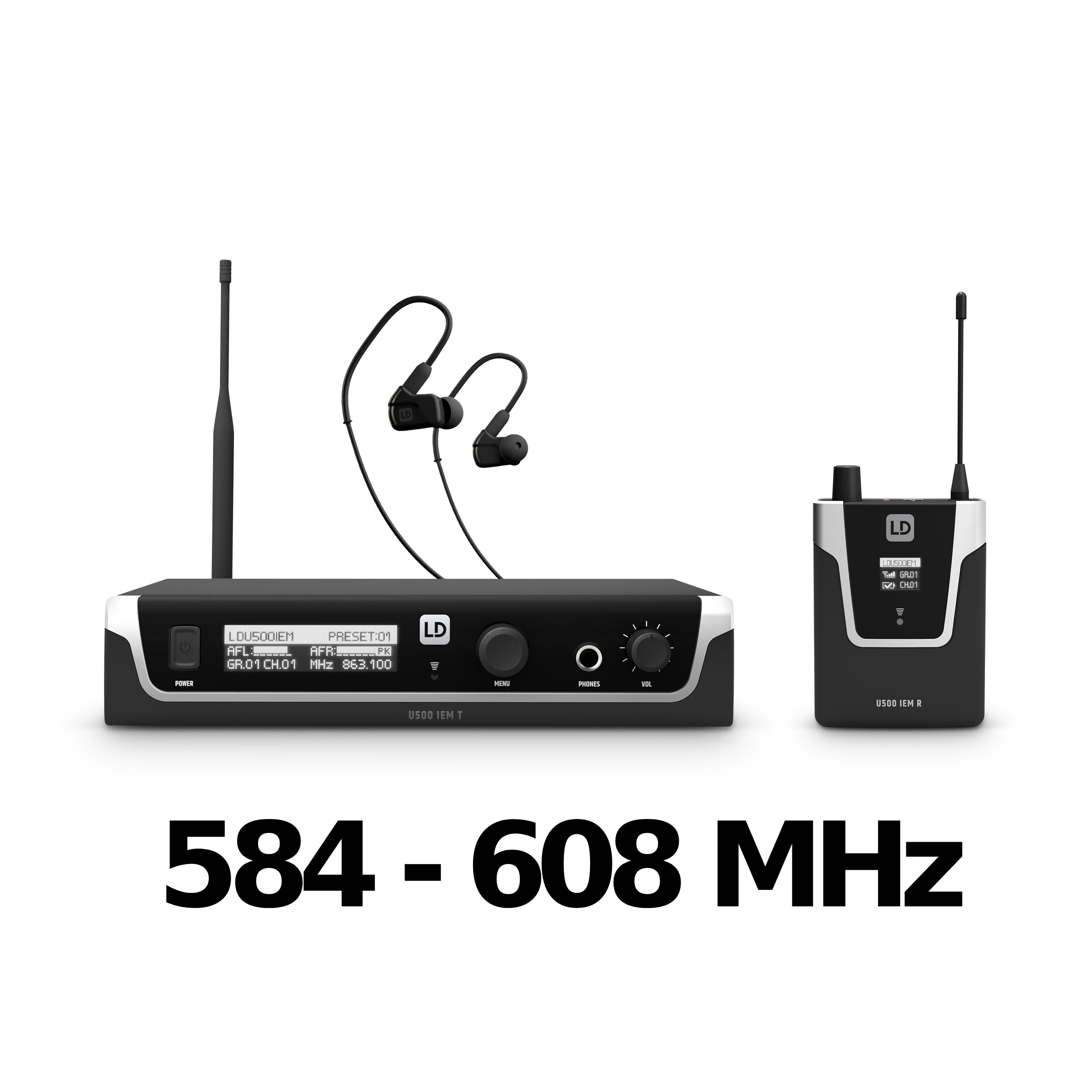 LD Systems U505 IEM HP - 584 MHz
