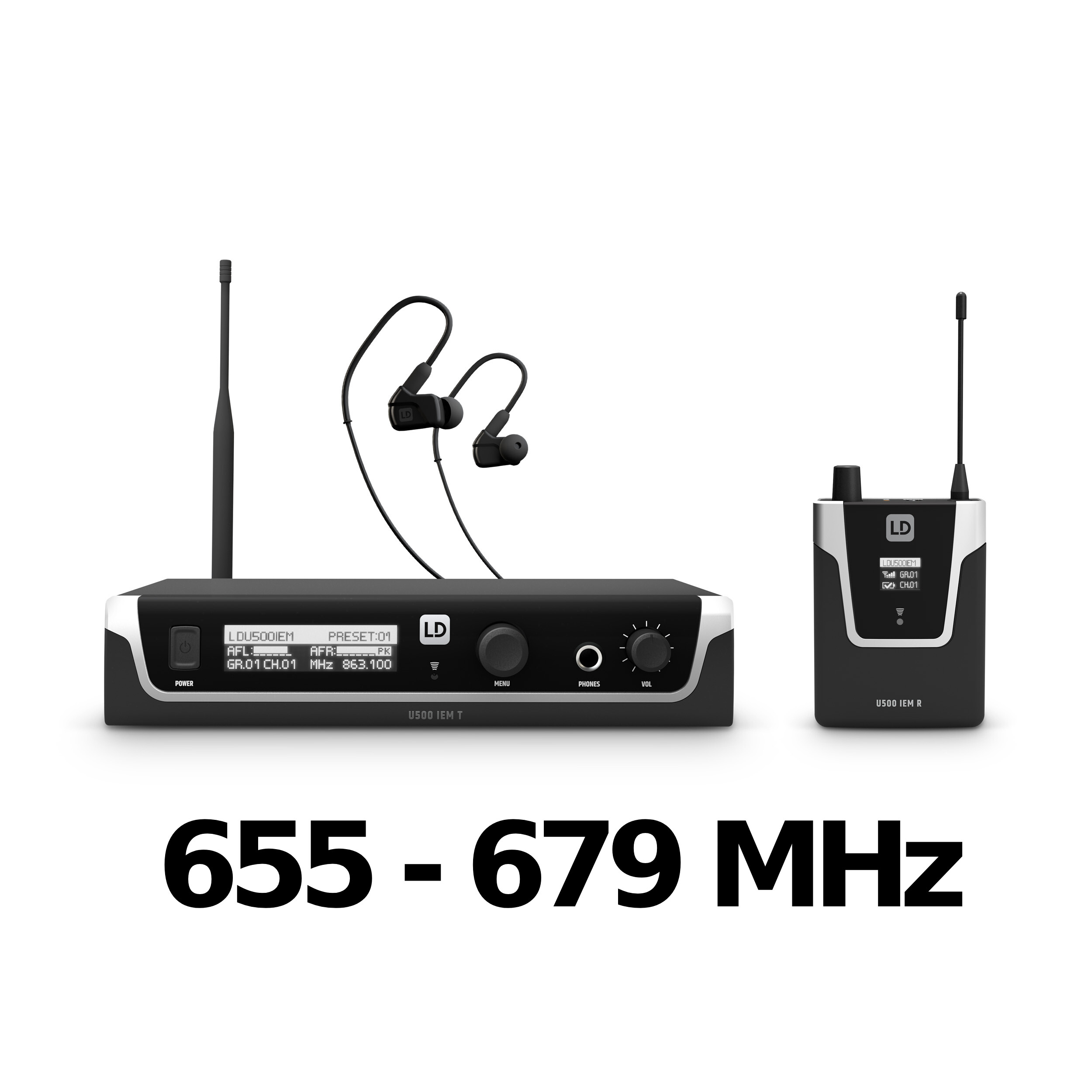 LD Systems U506 IEM HP - 655 MHz