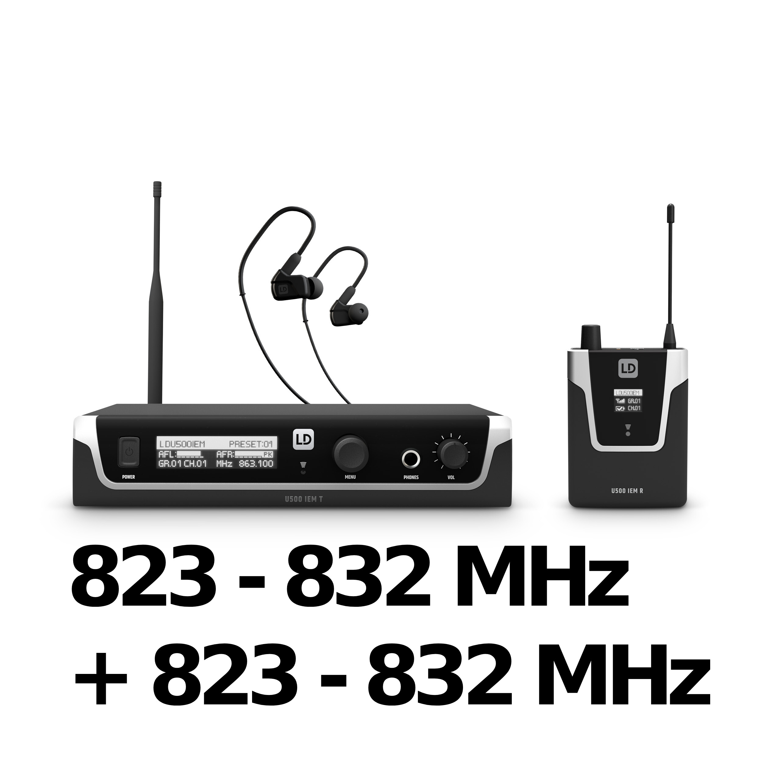 LD Systems U508 IEM HP 823 MHz