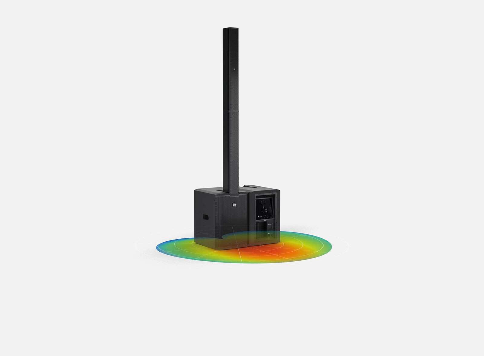 Cardioid subwoofer setup of the MAUI G3