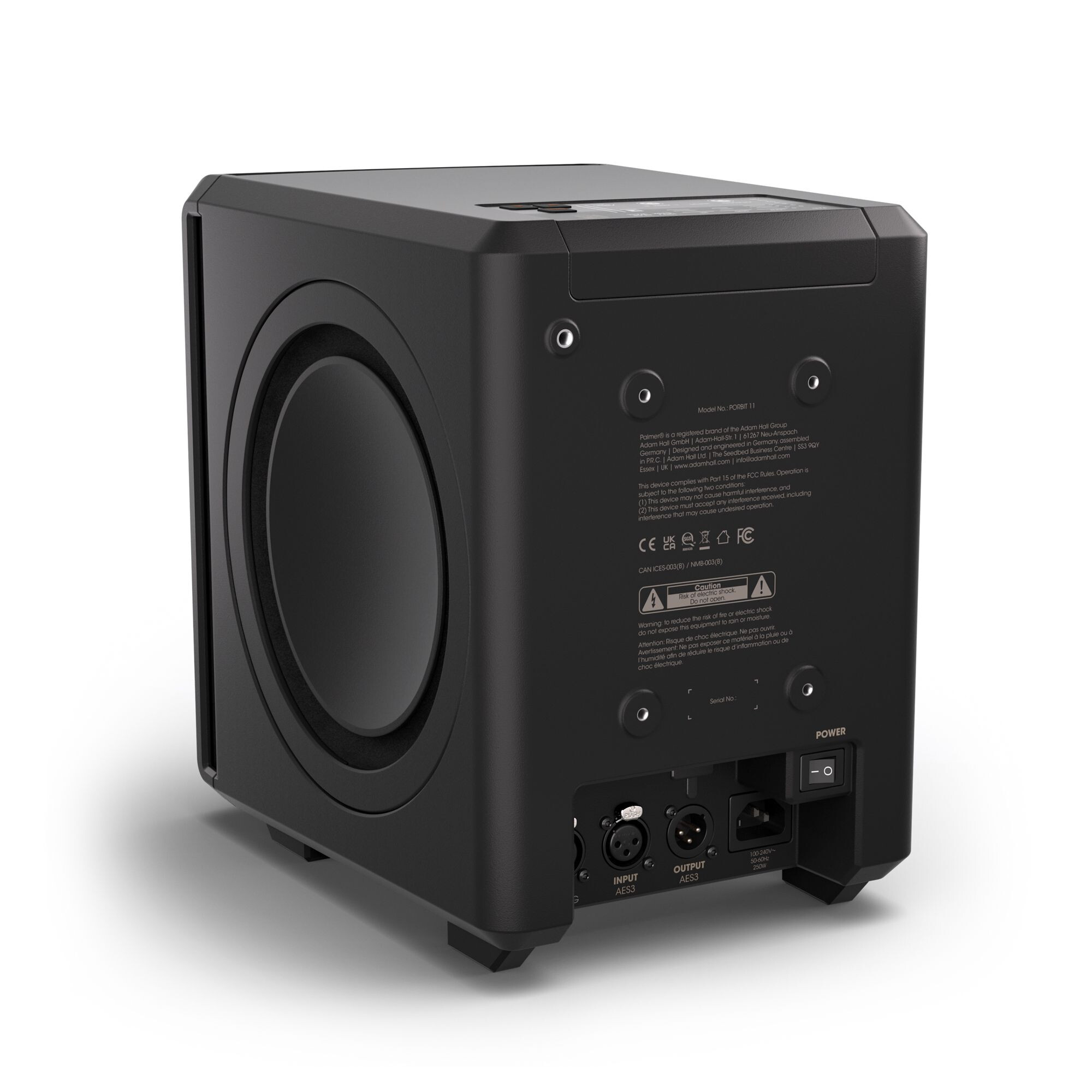 Palmer ORBIT 11 Rückseite mit Anschlüssen