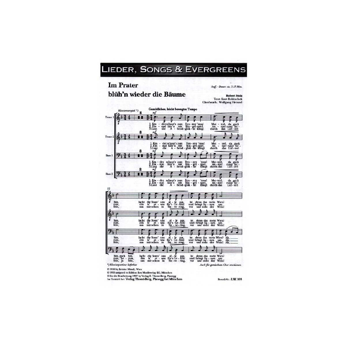 Im Prater blühn wieder die Bäume