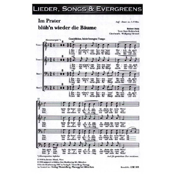 Im Prater blühn wieder die Bäume