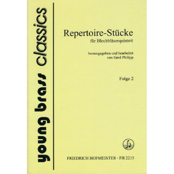 Repertoire-Stücke Band 2 für2 Trompeten,