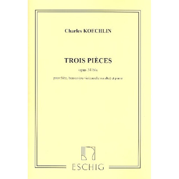 3 pieces op.34bis pour flûte,