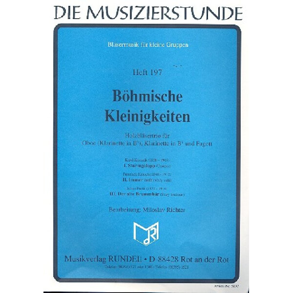 Böhmische Kleinigkeiten für Oboe (Klarinette),