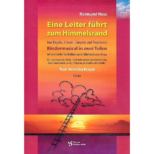 Eine Leiter führt zum Himmelsrand für