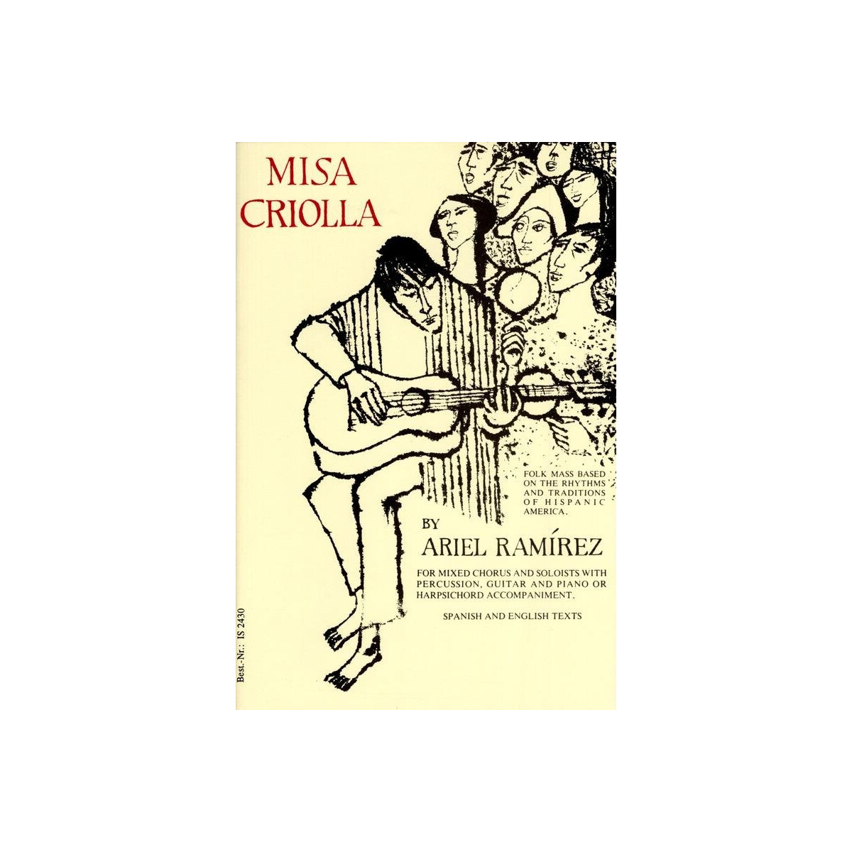 Missa criolla for soloists, mixed chorus