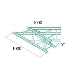 Alutruss TRILOCK 6082AC-19 2-way corner 45°