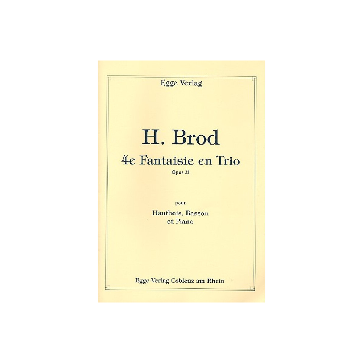 Fantasie en trio no.4 op.21 für box