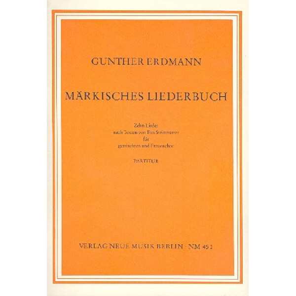Märkisches Liederbuch für gem Chor