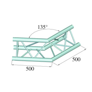 Alutruss TRILOCK 6082AC-23 2-way corner 135°