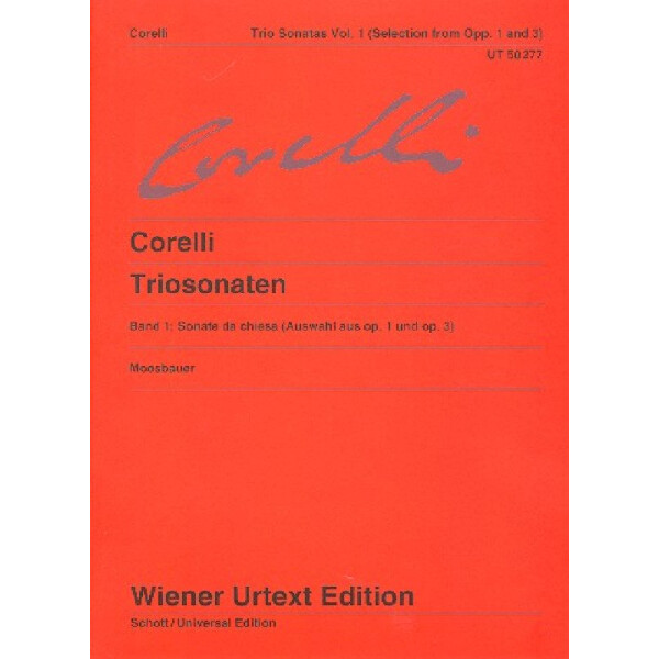 Triosonaten Band 1 für 2 Violinen und Bc