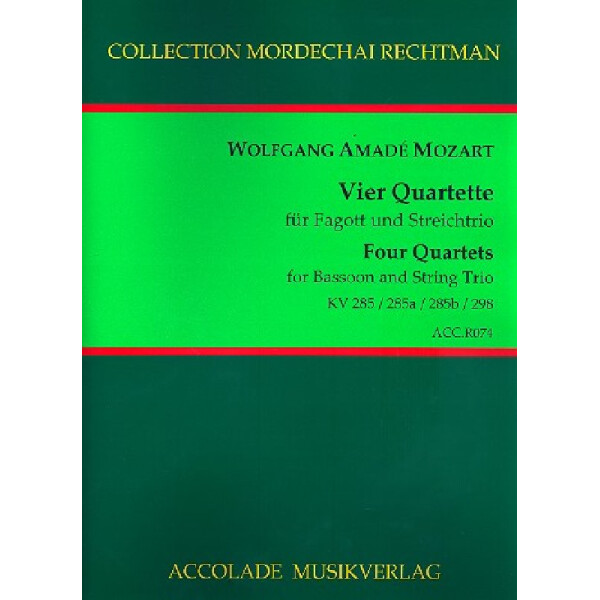 4 Quartette für Fagott, Violine, Viola