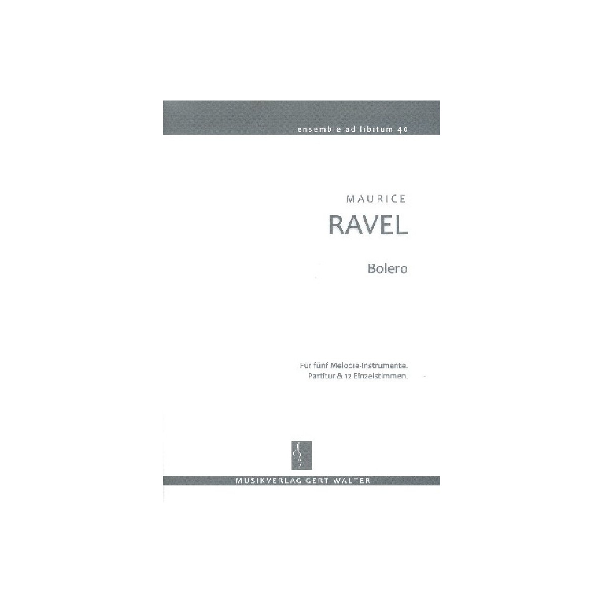 Bolero für flexibles Ensemble box