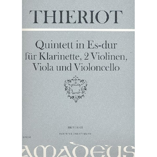Quintett Es-Dur für Klarinette, 2 Violinen,