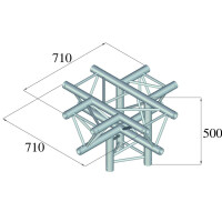 Alutruss TRILOCK 6082AC-53 5-way piece \/