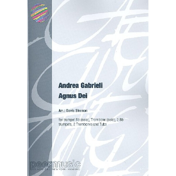 Agnus Dei for trumpet and trombone solo,