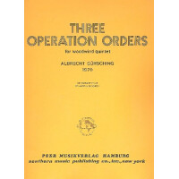 3 Operation Orders for flute, oboe,