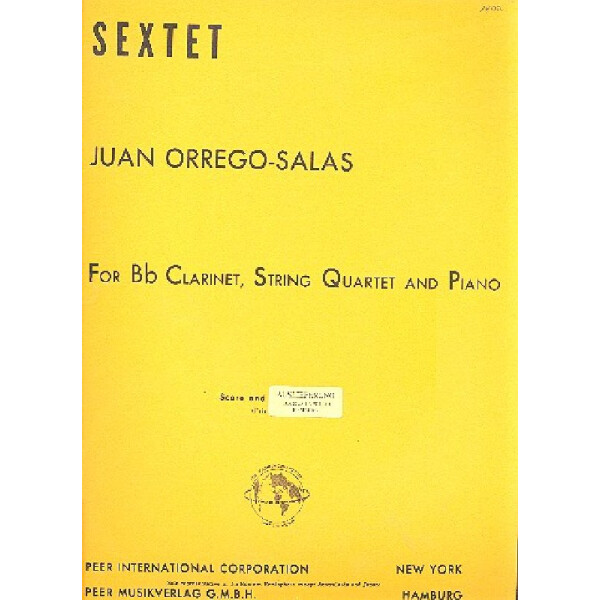 Sextet for clarinet, 2 violins, viola,