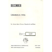 December for unison mens chorus,