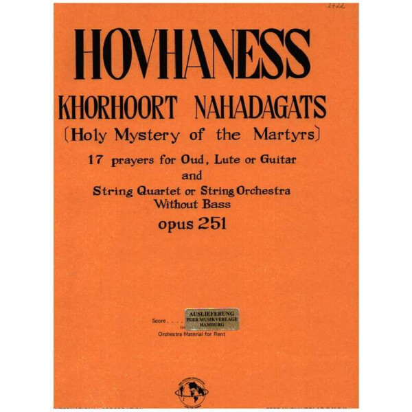 Khorhoort Nahadagats op.251