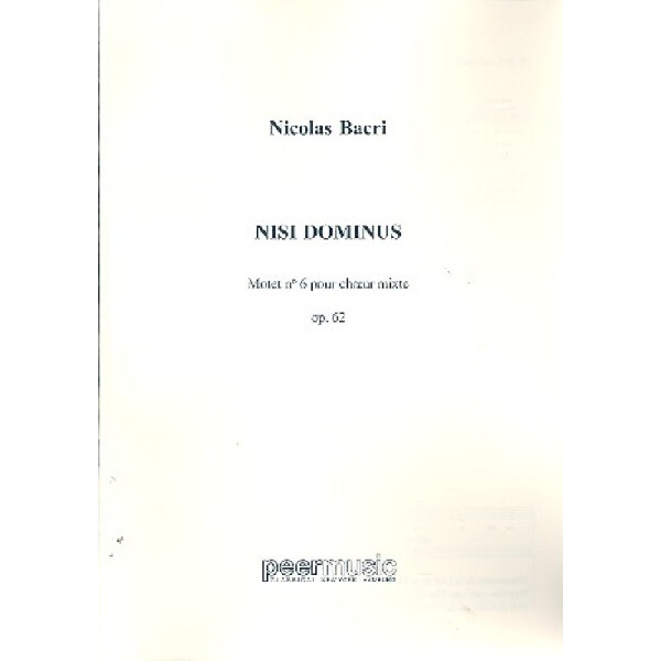 Nisi dominus op.62