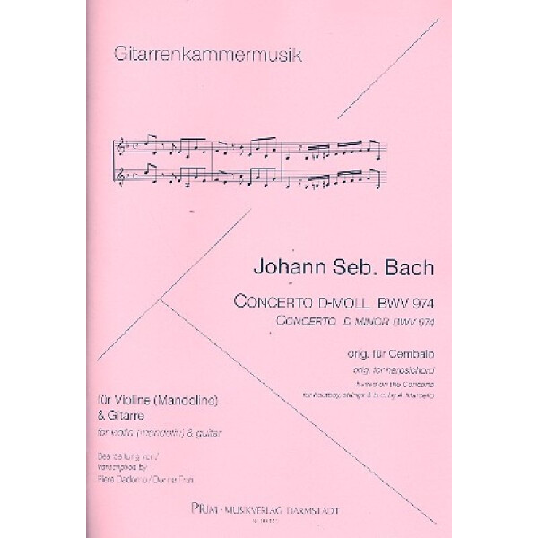 Konzert d-Moll BWV974