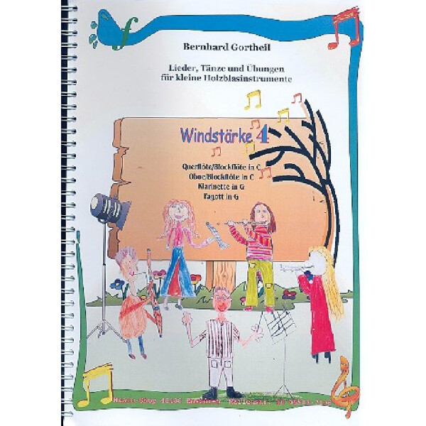 Windstärke 4 für kleine Flöte (Blockflöte), kleine Oboe