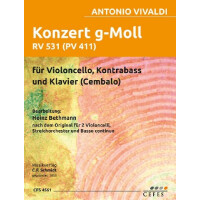 Konzert g-Moll für 2 Violoncelli, Streichorchester und Bc RV531