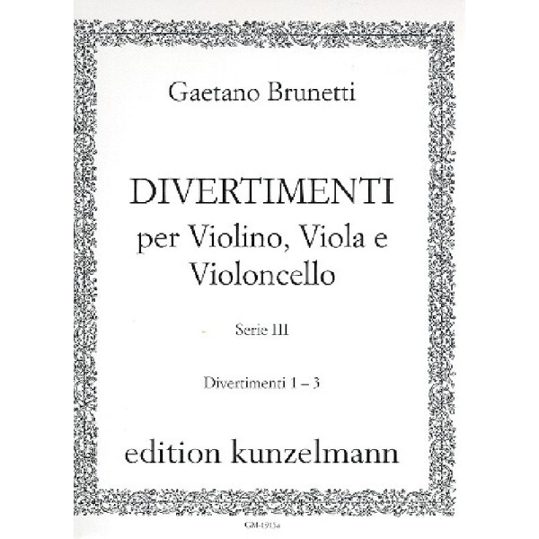 Divertimenti Serie 3 Band 1 (Nr.1-3)