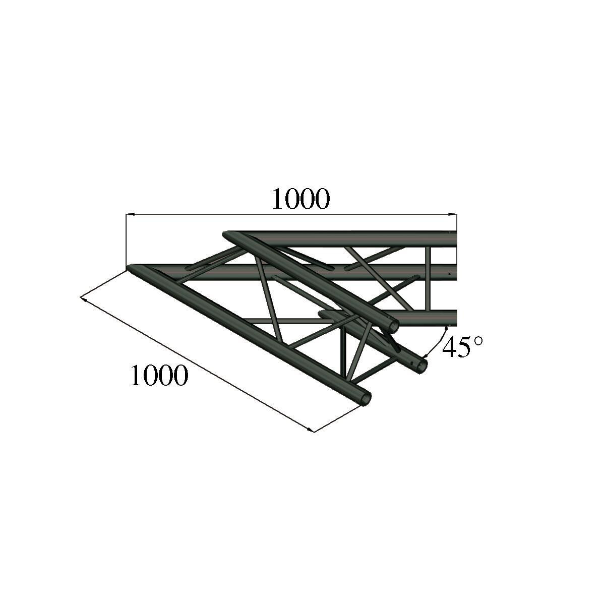 Alutruss TRILOCK S-PAC 19 2-way corner 4 box