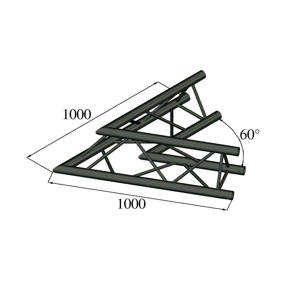 Alutruss TRILOCK S-PAC 20 2-Weg-Ecke 60& box