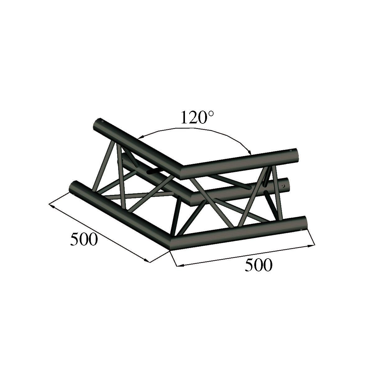 Alutruss TRILOCK S-PAC 22 2-Weg-Ecke 120 box