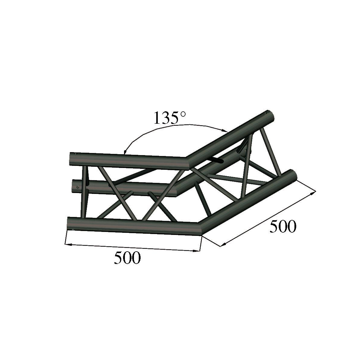 Alutruss TRILOCK S-PAC 23 2-way corner 1 box