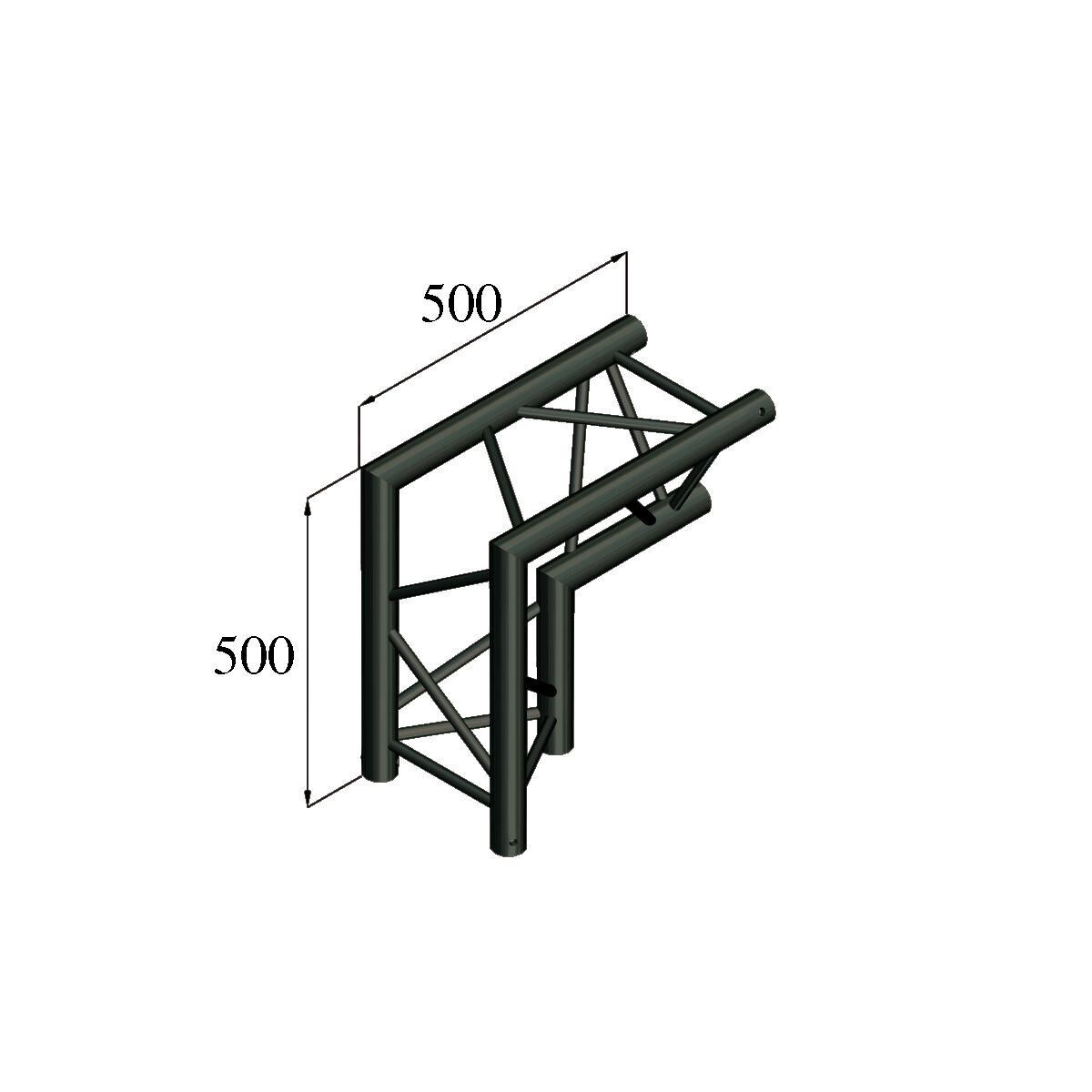 Alutruss TRILOCK S-PAC 25 2-way corner 9 box