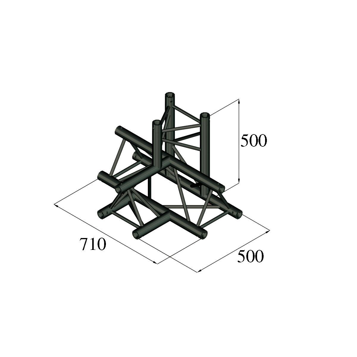 Alutruss TRILOCK S-PAT-42 4-Weg-Stü box
