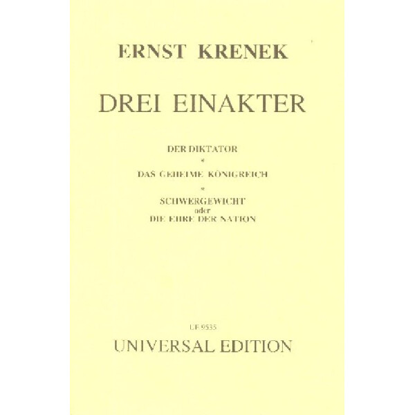 Der Diktator, Das geheime Königreich, Schwergewicht oder Die Ehre