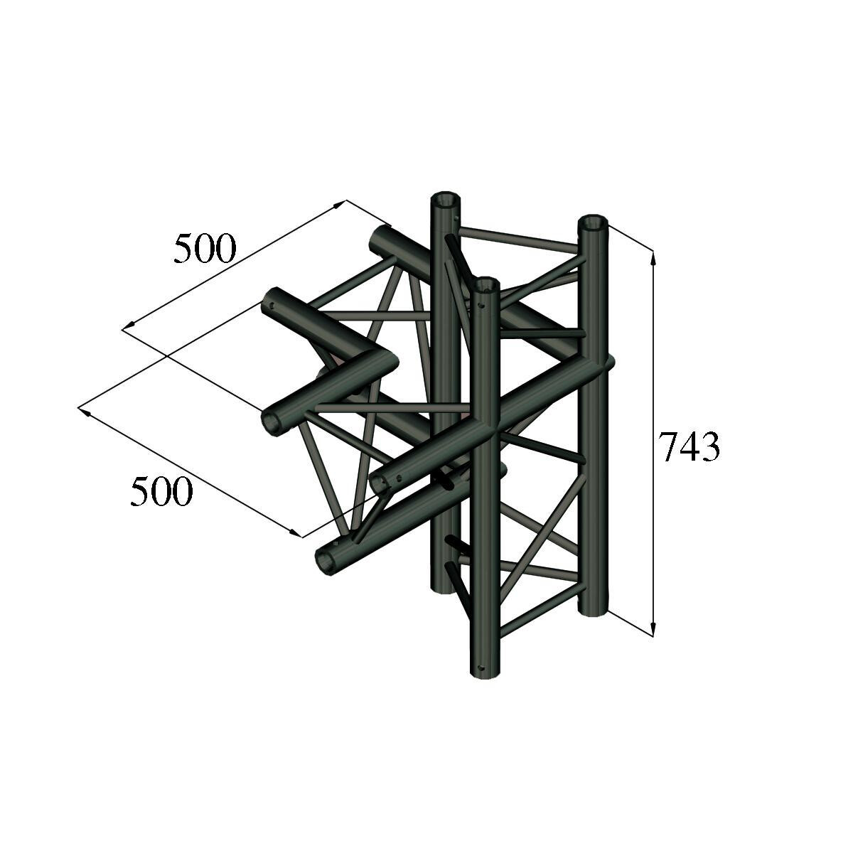 Alutruss TRILOCK S-PAC-45 4-Weg-Stü box