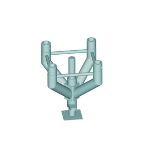 Alutruss Quadlock Nivellier-Fußgestell QNF-300