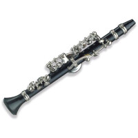 Miniaturpin Klarinette 6cm