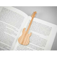 Lesezeichen Bass Gitarre Eiche