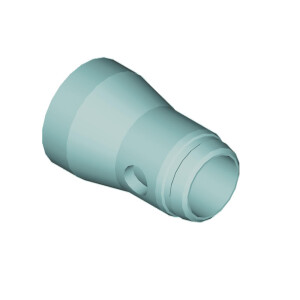 Alutruss Quadlock half cone with thread M-8