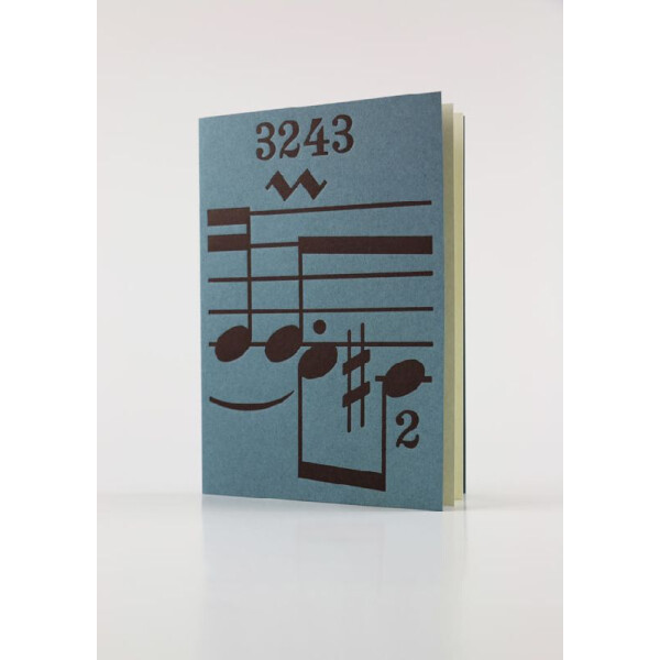 Grußkarte mit Einlegeblatt und Umschlag - Noten