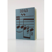 Grußkarte mit Einlegeblatt und Umschlag - Noten