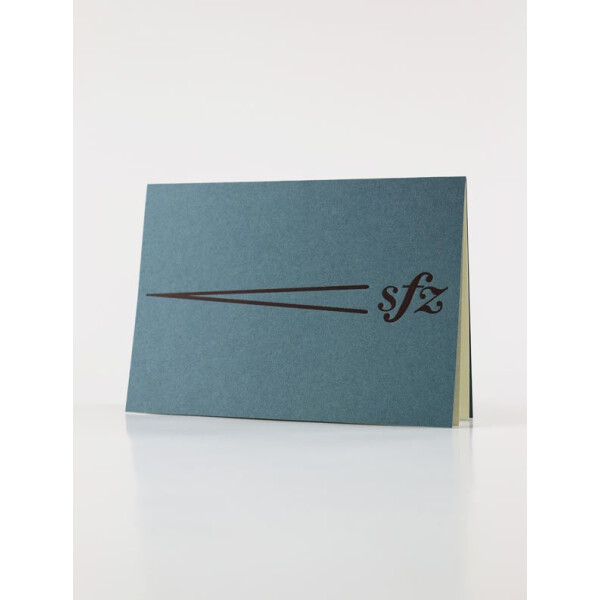 Grußkarte mit Einlegeblatt und Umschlag - Dynamik