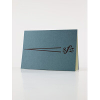 Grußkarte mit Einlegeblatt und Umschlag - Dynamik