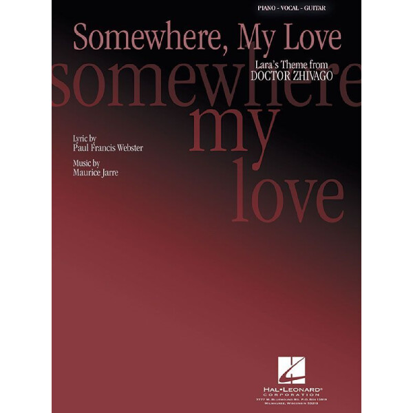 Somewhere my Love: voice/piano