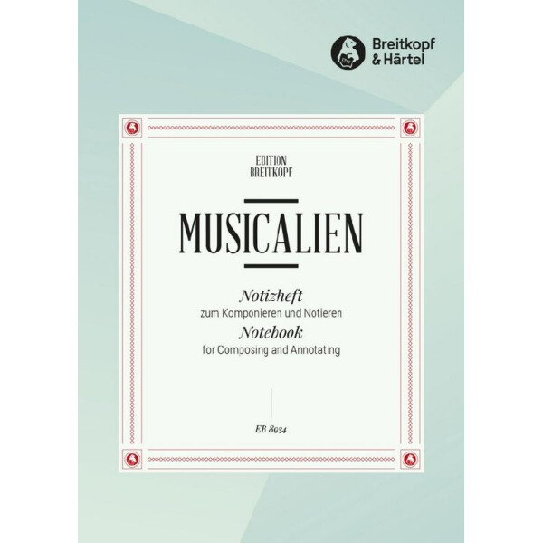 Notizheft zum Komponieren und Notieren Din A6 32 Seiten